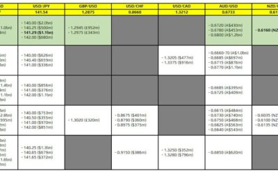 FX option expiries for 24 July 10am New York cut