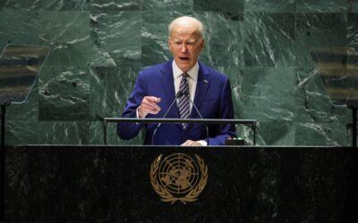 President Joe Biden speaks at the UN General Assembly