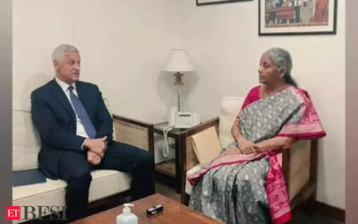 Standard Chartered Global CEO Bill Winters meets with Finance Minister Nirmala Sitharaman, ET BFSI