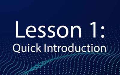 Lesson 1: Quick Introduction