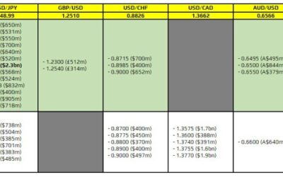 FX option expiries for 23 November 10am New York cut