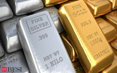 Gold rises Rs 100; silver plunges Rs 350, ET BFSI