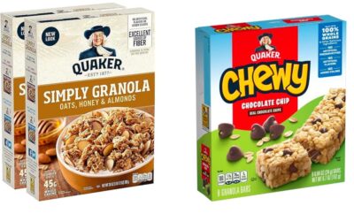 Quaker Oats recalling dozens of Chewy Bars and cereals over salmonella fears