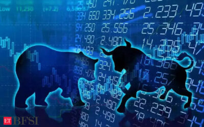 Sensex, Nifty snap seven-day rally; Sensex falls over 200 points, ET BFSI