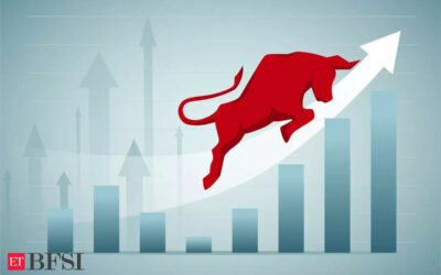 Sensex rises 400 points tracking global market mood; Nifty above 21,550, ET BFSI