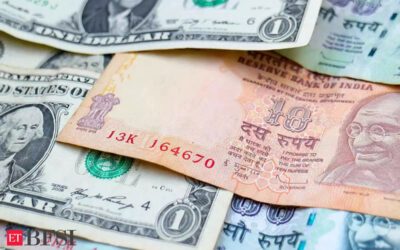 Rupee settles almost flat against US dollar, ET BFSI