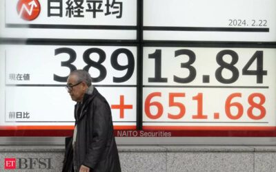 Japan’s Nikkei closes at record high as tech heavyweights surge, ET BFSI
