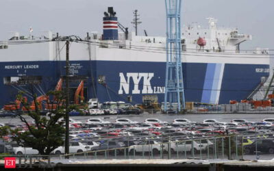 Japan’s exports rise nearly 8% in February on strong shipments of cars and machinery, ET BFSI