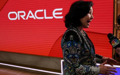 Oracle stock surges 12% and heads for record close