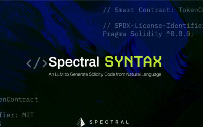 Spectral Launches Syntax, an LLM Enabling Web3 Users to Build Autonomous Agents and Deploy Onchain Products – Blockchain News, Opinion, TV and Jobs