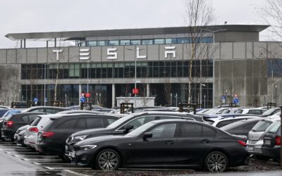 Tesla’s Berlin plant halts production after suspected arson attack