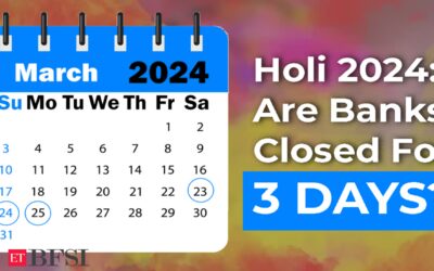 Will banks be closed for three days this weekend? Check March 2024 bank holidays, ET BFSI
