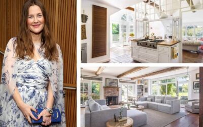 Drew Barrymore’s charming converted barn estate in the Hamptons is listed for $8.5 million