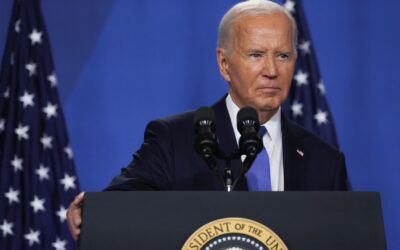 Biden touts cooling inflation, slams Trump tariffs at press conference
