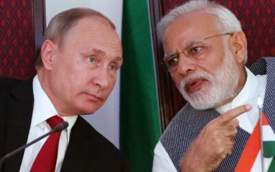 India PM Narendra Modi meeting Russian President Vladimir Putin in Moscow
