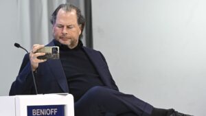 Salesforce shareholders vote against pay for Benioff top executives