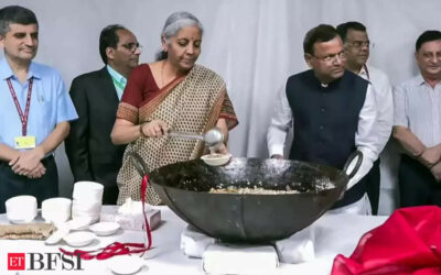 Sitharaman participates in ‘halwa’ ceremony; marks final stage of Budget preparation, ET BFSI