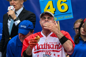 Without Joey Chestnut the July 4 Nathans hot dog eating competition could