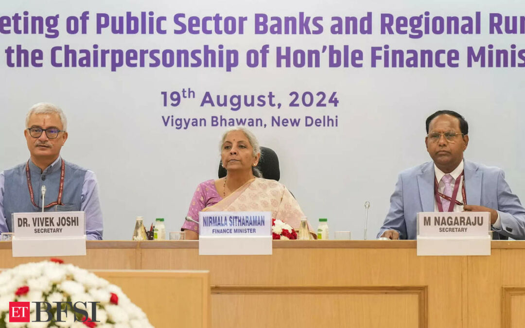 Finance Minister meets heads of PSBs, exhorts banks to improve deposit growth, ET BFSI