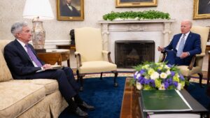 Biden Fed Jay Powell meeting Oval Office