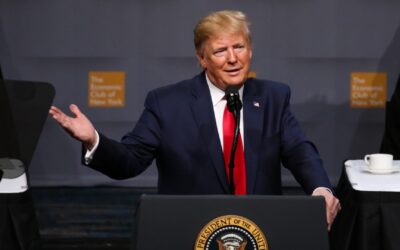 Donald Trump speaks at the Economic Club of New York