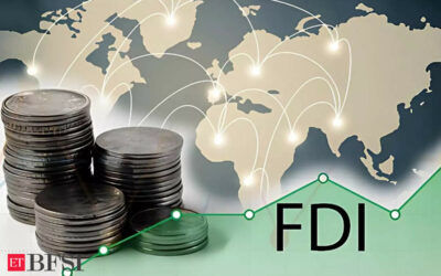 Gross inward FDI grew 23.6 pc to $27.7 billion in April-July period: RBI, ET BFSI