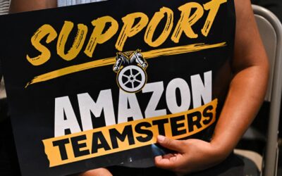 Hundreds of Amazon delivery drivers in New York join Teamsters union