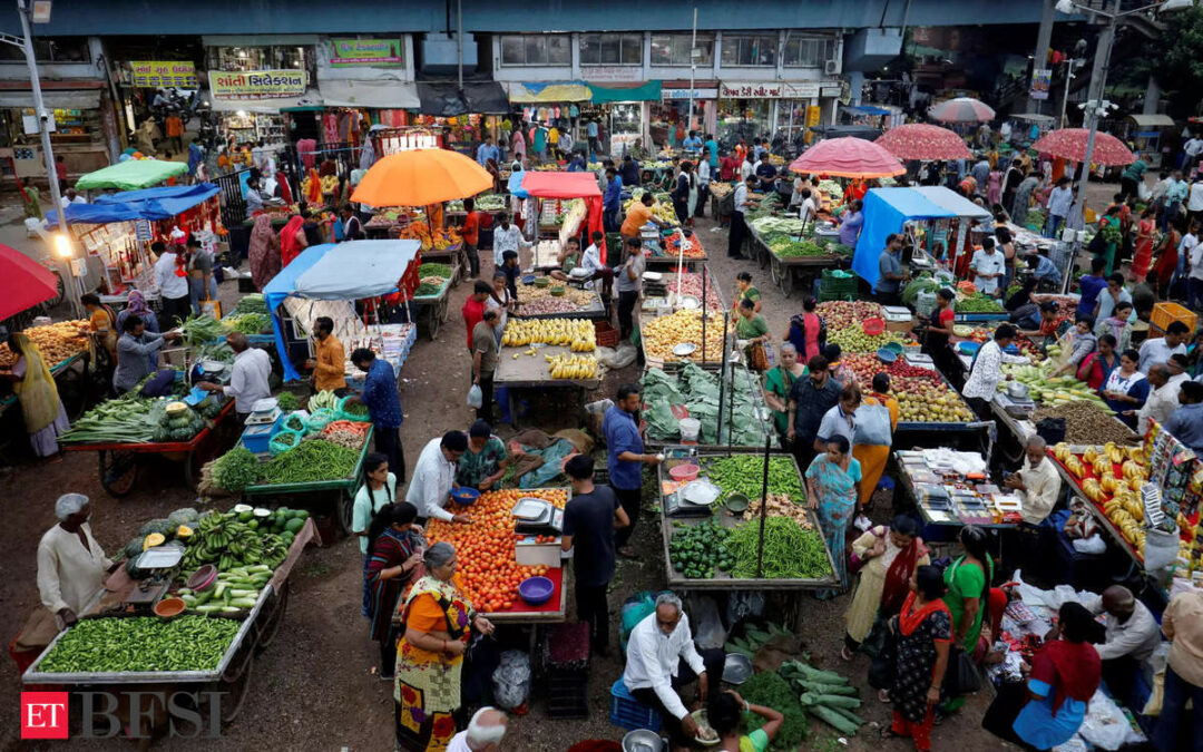 India’s wholesale inflation eases to 1.31% in August as fuel prices turn negative, ET BFSI