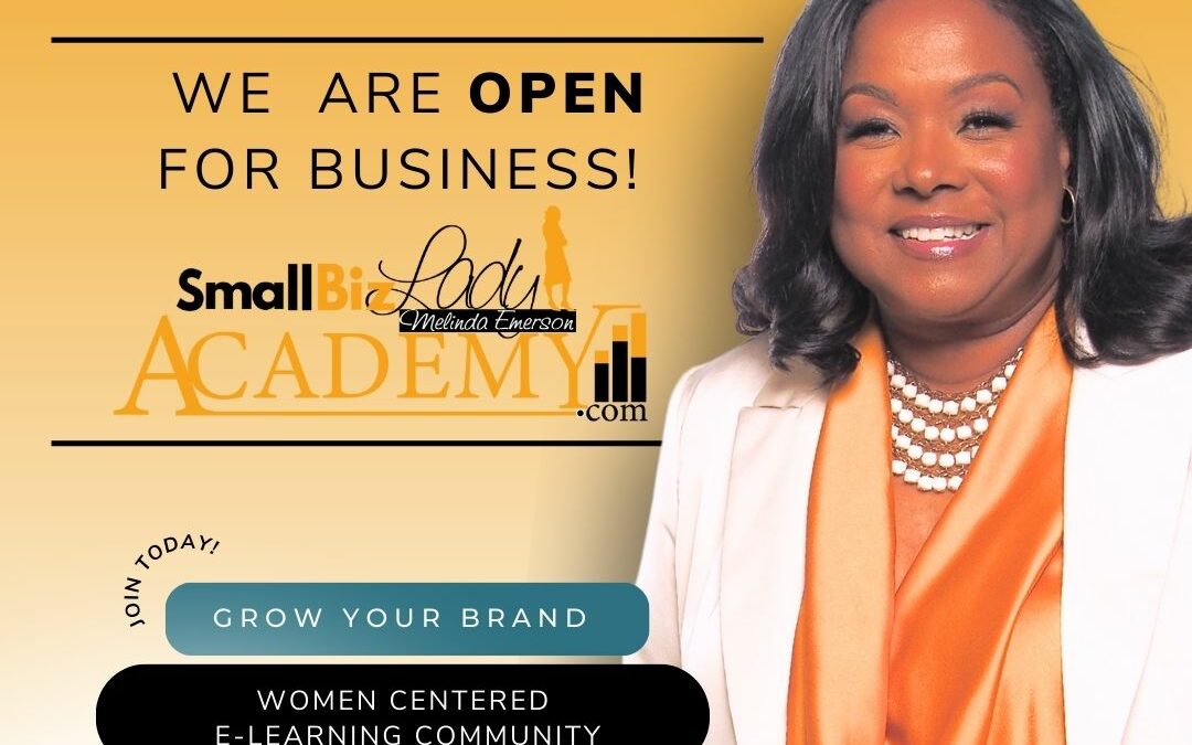 SmallBizLadyAcademy.com is Now Open for Business! » Succeed As Your Own Boss