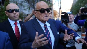 Rudy Giuliani lawyers seek to quit defamation claim case