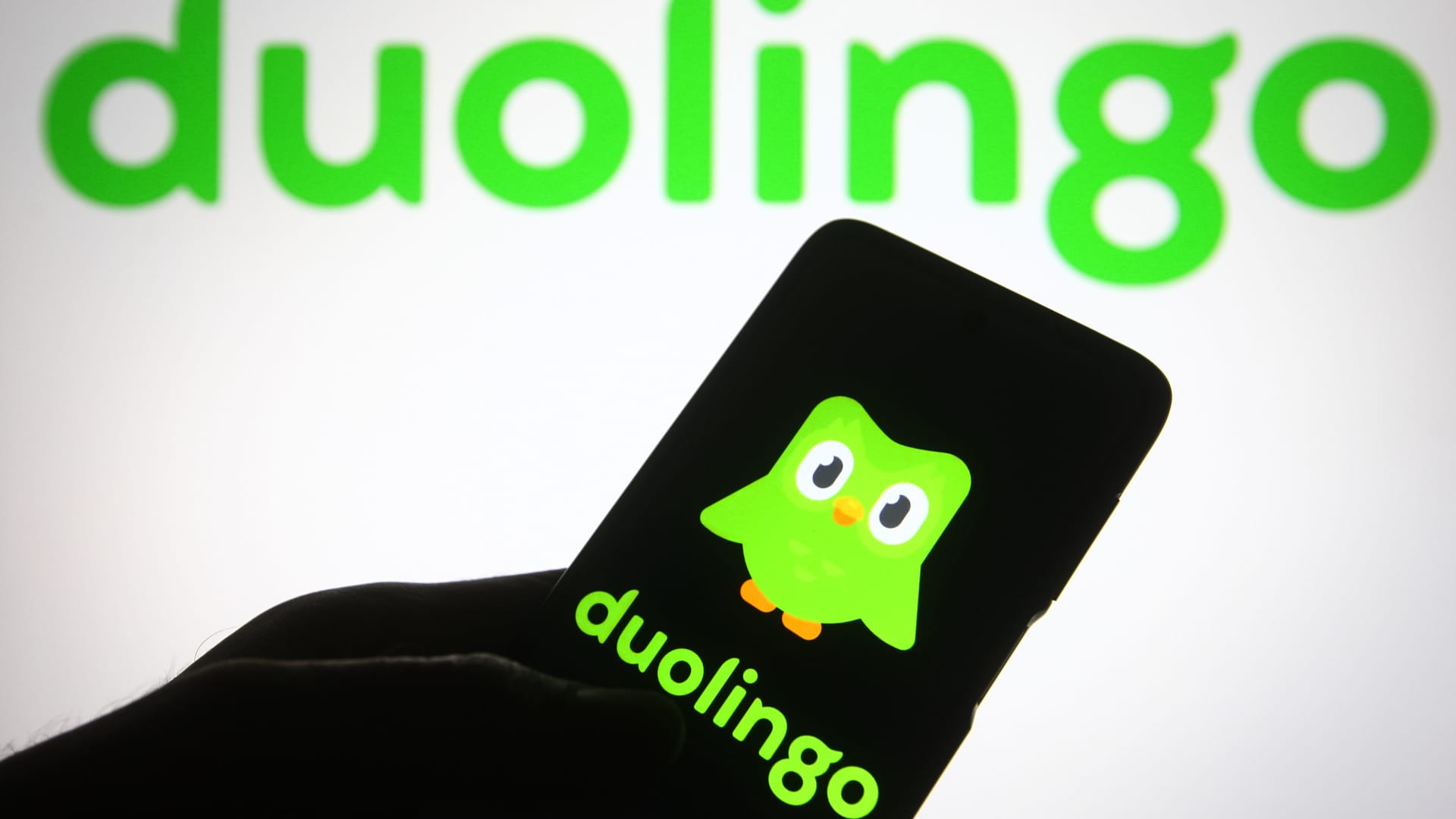 Duolingo shares climb 7 as users swarm to app to