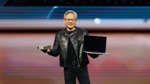 Tech stocks head for winning week with Nvidia tracking for