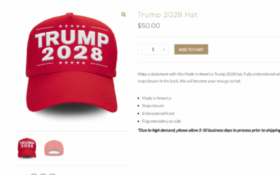 Trump 2028 apparel fuels third White House term questions