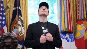 Elon Musk deflects question about drug use as Trump looks