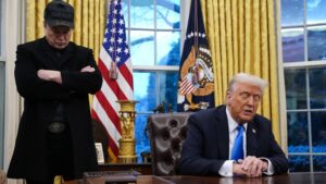 Trump Musk hold DOGE event as talent leaves