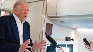 Trump defends doll comments amid China tariffs