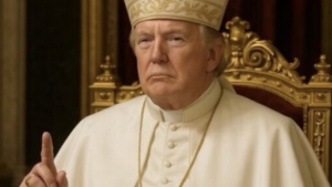 Trump depicted as pope in AI generated photo