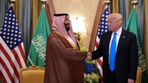 Trump heads to Middle East with oil arms nuclear ambitions