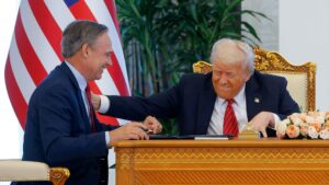 Trump joined by dozens of CEOs during his Middle East