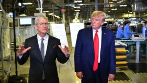 Trump tariff Apple iPhones not made in the US