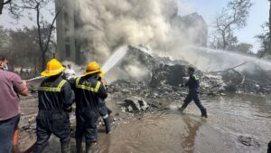 Air India Boeing plane with 242 aboard crashes at Ahmedabad