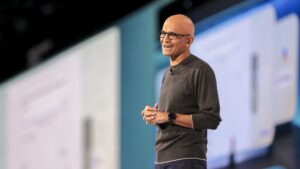 Microsoft stock notches new record as CEO touts OpenAI relationship