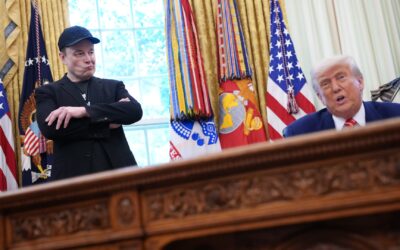Tesla shares sink 5% as Musk continues to bash Trump’s spending bill