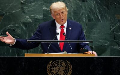 Trump claims UN sabotage with escalator, teleprompter