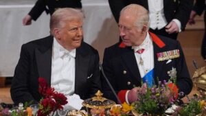 Trumps state visit gets down to business as he heads