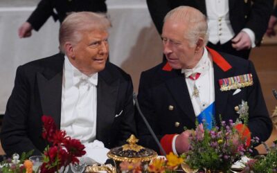 Trump’s state visit gets down to business as he heads to meet Starmer