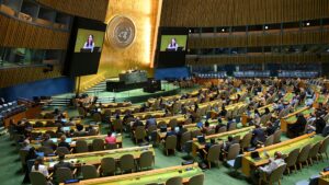 UN assembly backs two state solution to Israel Palestinian conflict