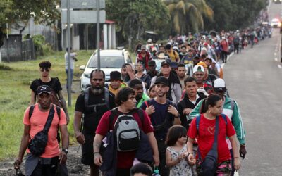 Hundreds of migrants mount protest in southern Mexico in bid to legalize status