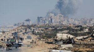 Trump says Israel must stop bombing Gaza immediately.jp